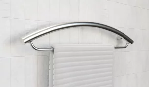 24in Invisia Towel bar in brushed stainless-steel finish.