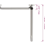 Top view of a DependaBar with dimensions