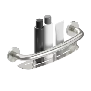 plus 16inch shampoo shelf in brushed stainless