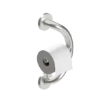 plus toilet paper holder in brushed stainless