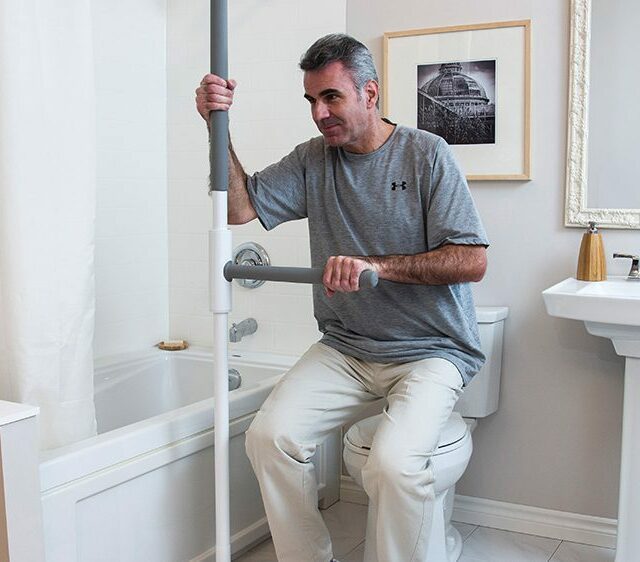 Man using a SuperPole with SuperBar