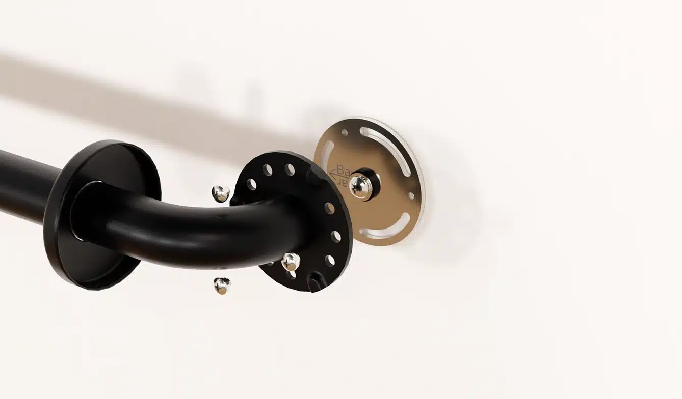 Grab bar wall anchors for drywall, tile or fiberglass