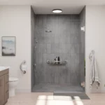 lifestyle image of a shower with all the plus images