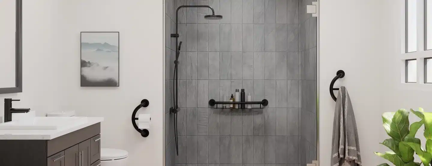 Transform Your Shower with Style and Safety: A Look at the Plus Shampoo Shelf 24″